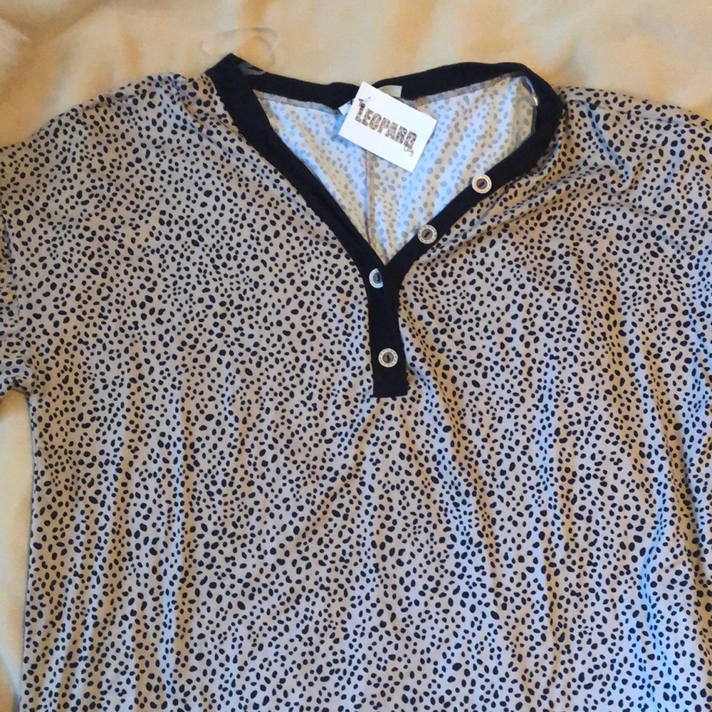 Leopard blouse super soft💗